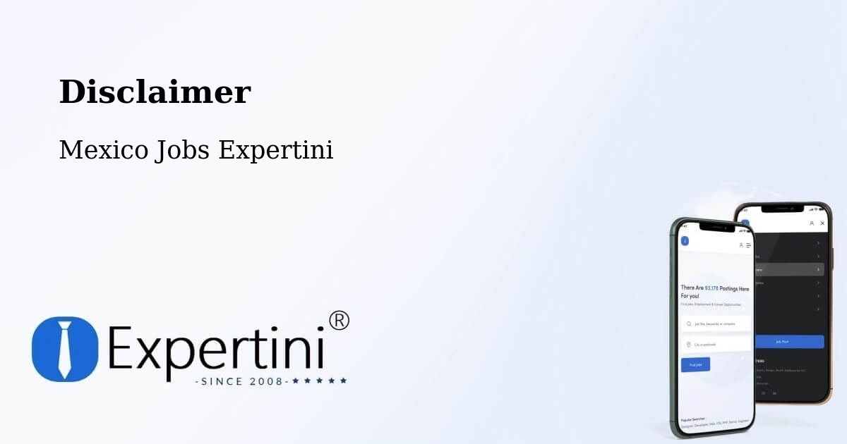 Disclaimer – Rizo De Oro - Mexico Jobs Expertini